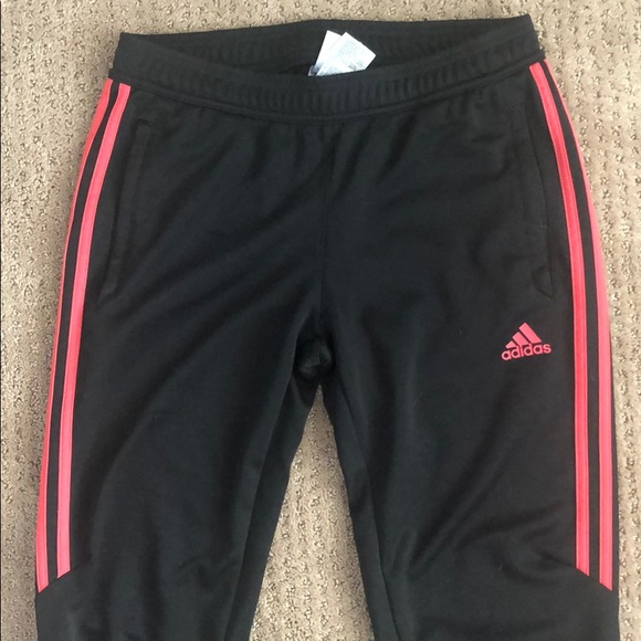 Adidas Track Pant with Pink Stripes - Picture 2 of 3